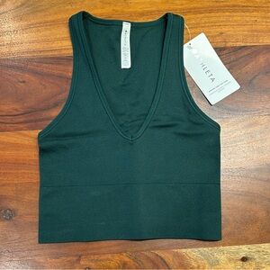 Athleta Dark Green Aurora Crop Tank